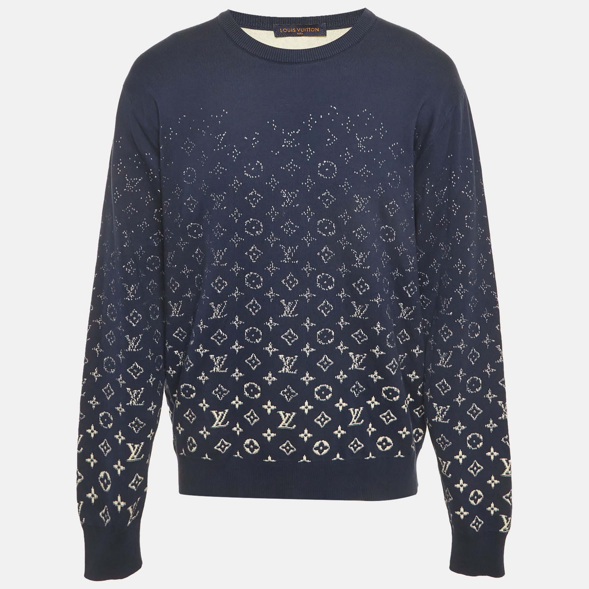 

Louis Vuitton Blue Monogram Gradient Cotton Sweatshirt XL