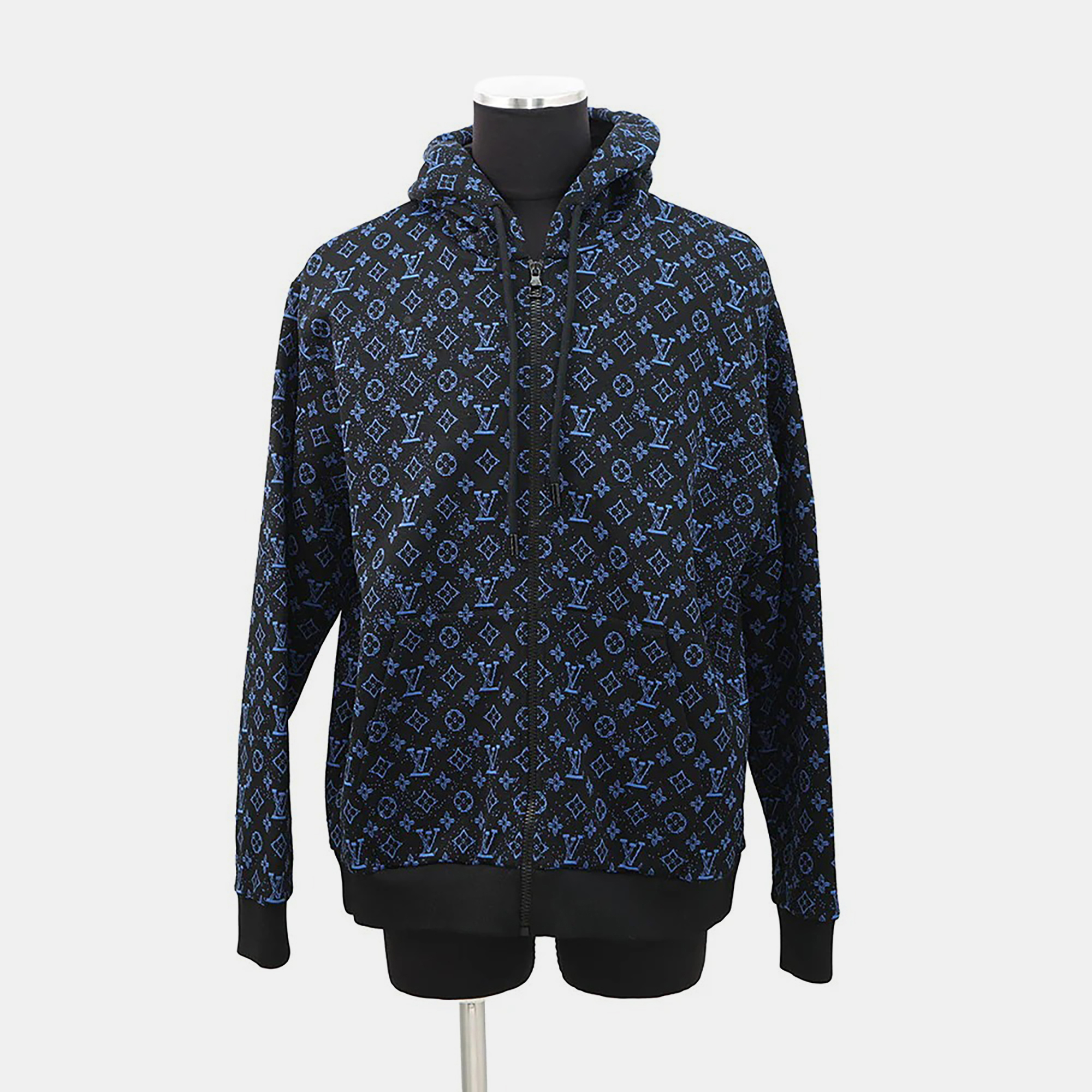 

Louis Vuitton Zip Hoodie Size XL Noir/Blue, Black