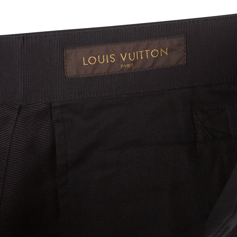 Louis Vuitton Navy Blue Cotton Contrast Paneled Trousers 3XL Louis ...