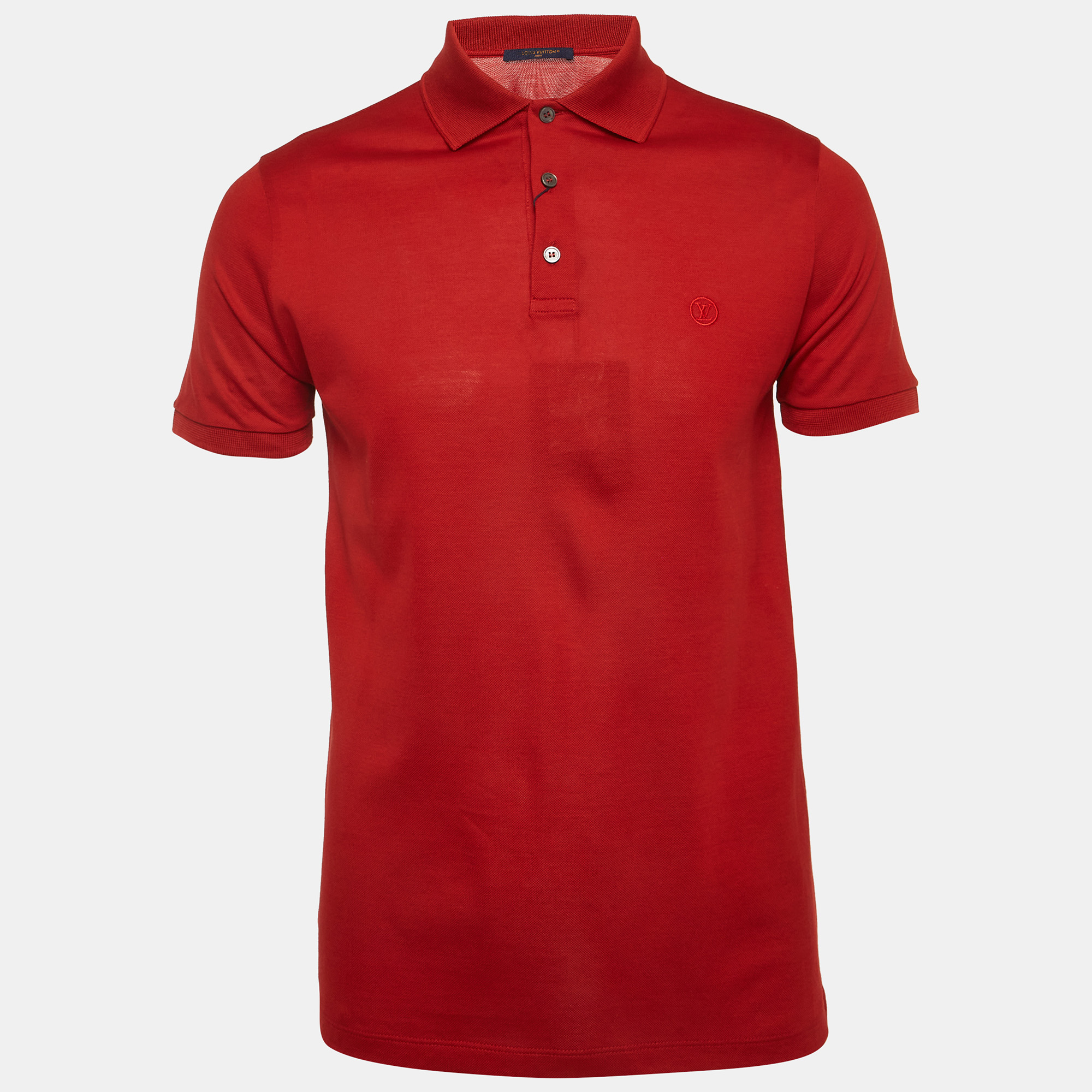 

Louis Vuitton Pique Cotton Polo T-shirt S, Red
