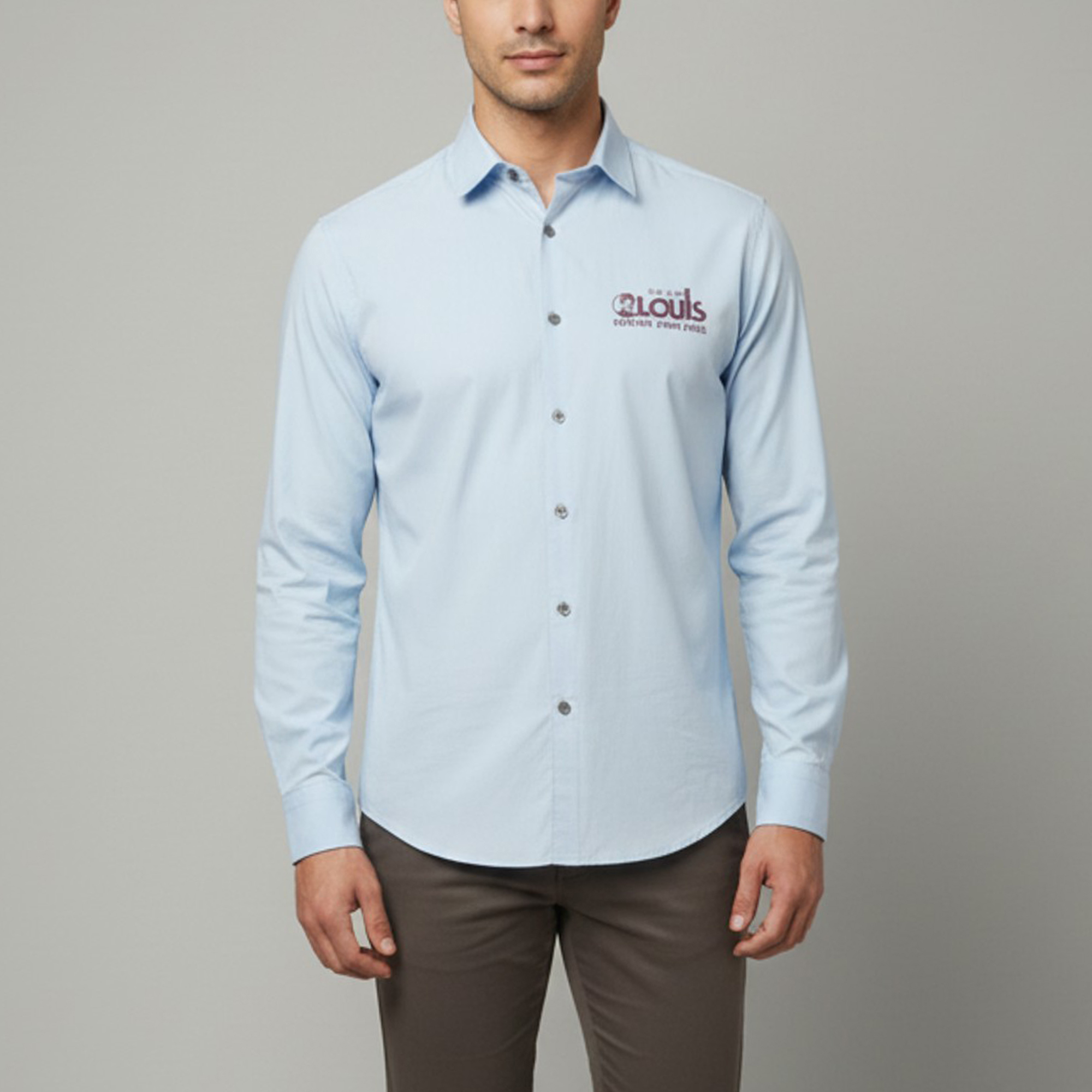 

Louis Vuitton Blue Cotton Long Sleeve Regular Fit Shirt S