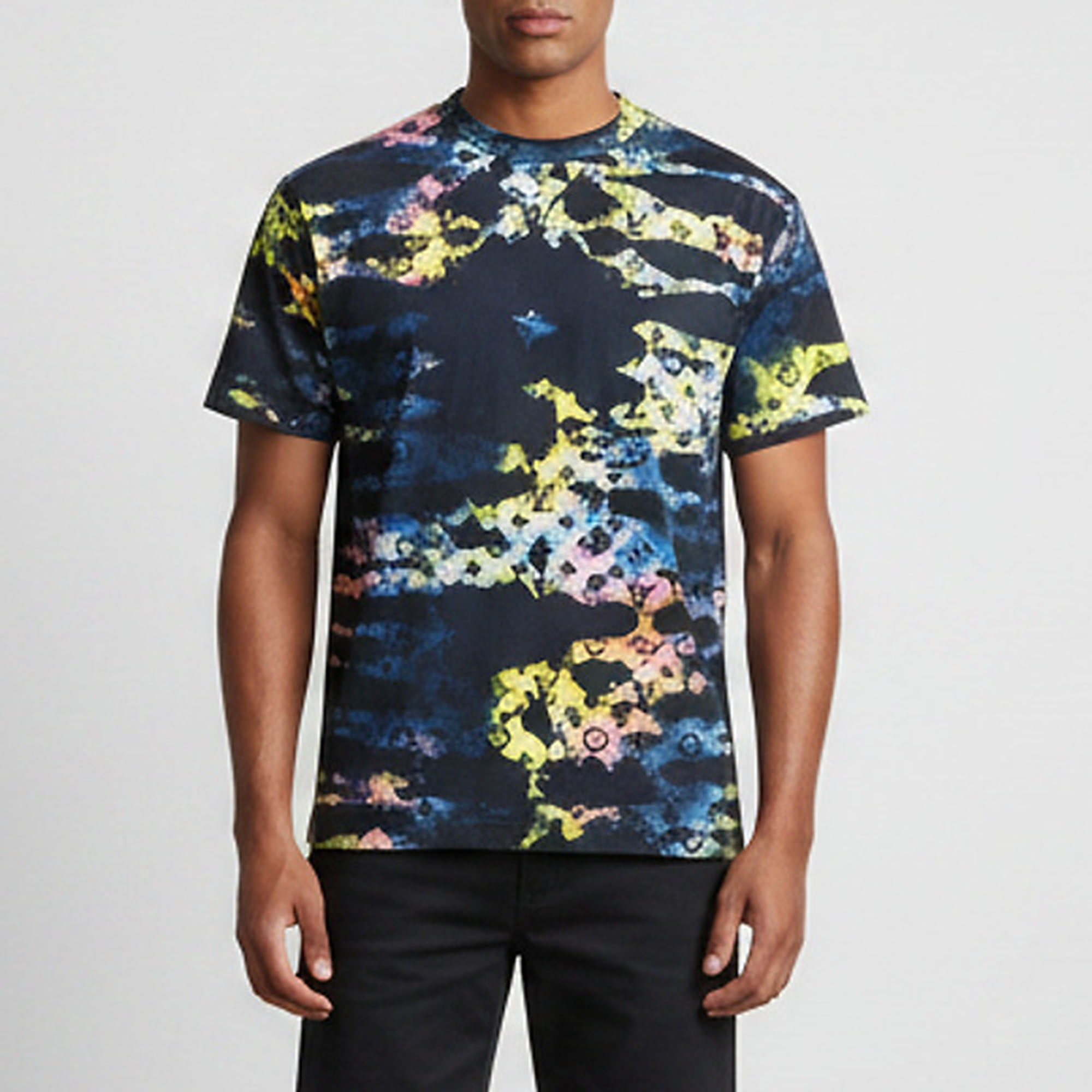 

Louis Vuitton Navy Blue Printed Monogram Jersey Crewneck T-Shirt S
