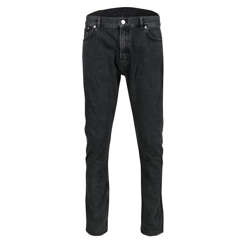LOUIS VUITTON LOUIS VUITTON Denim pants RM091M cotton Black Used mens size  44 LV jeans RM091M