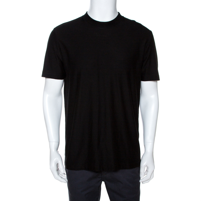 Louis Vuitton Brick Road Jacquard Short Sleeve Tee Shirt Black Pre-Owned