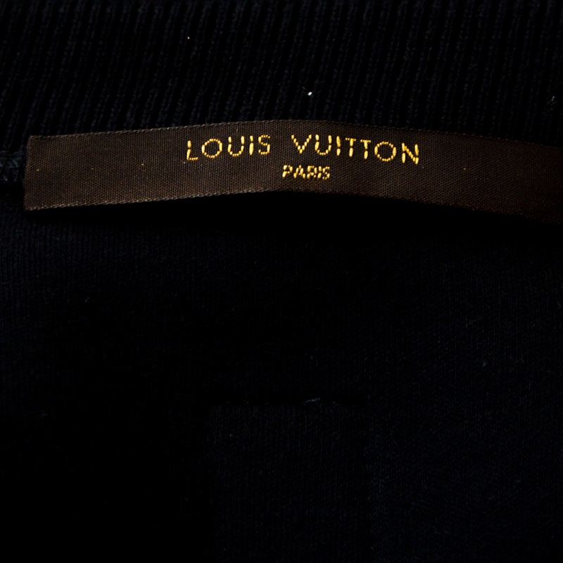 Louis Vuitton Navy Blue Sailboat Print Cotton Sweatshirt M Louis Vuitton