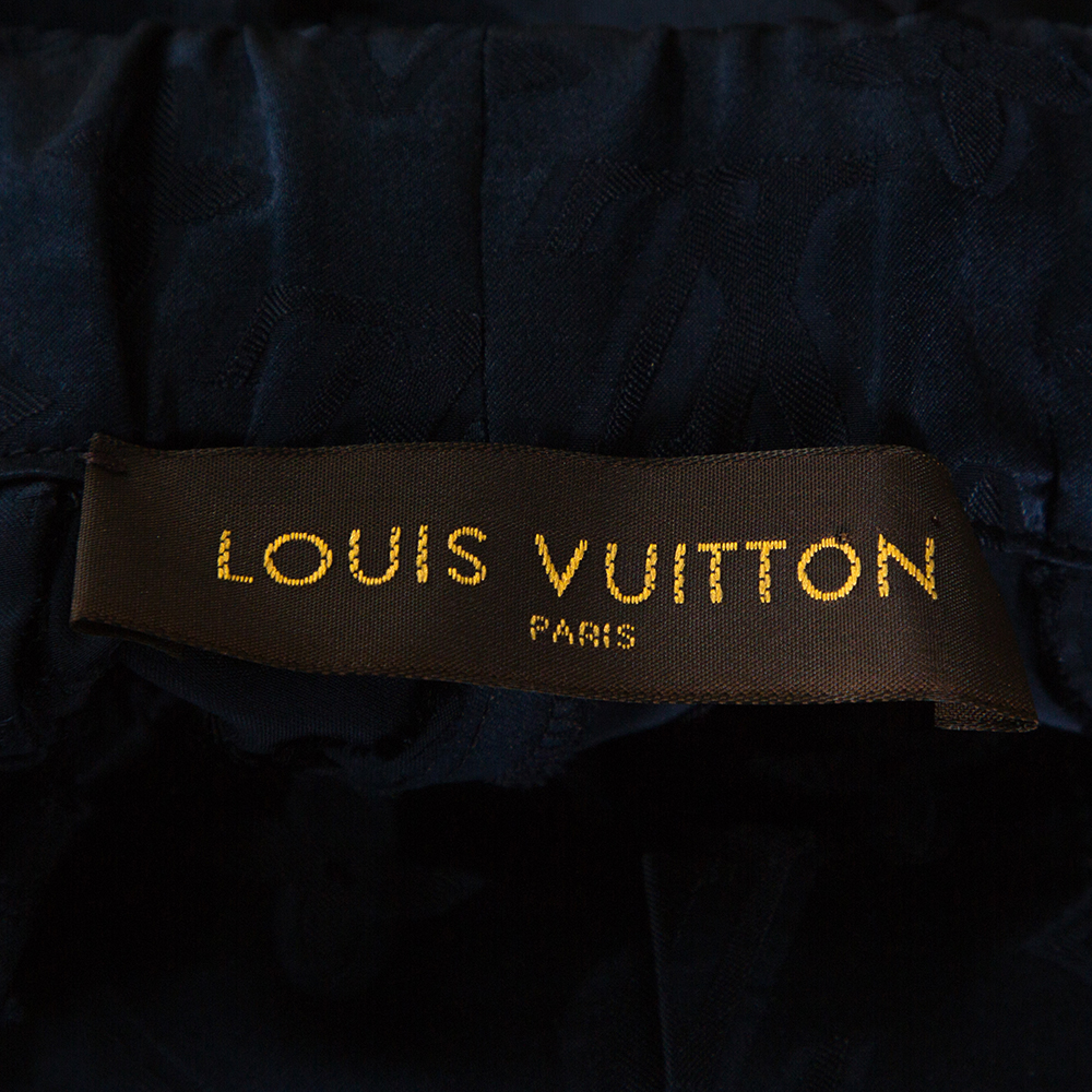 Supreme x Louis Vuitton Jacquard Silk Pajama Pant Blue Men's - SS17 - GB