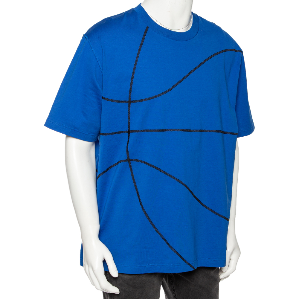 

Louis Vuitton X NBA Blue Cotton Short Sleeve T-Shirt XXXXL