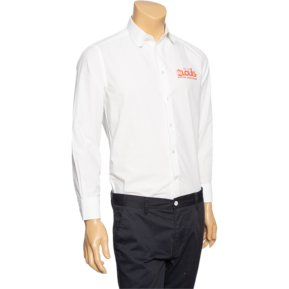 

Louis Vuitton White Logo Detail Regular Fit Shirt