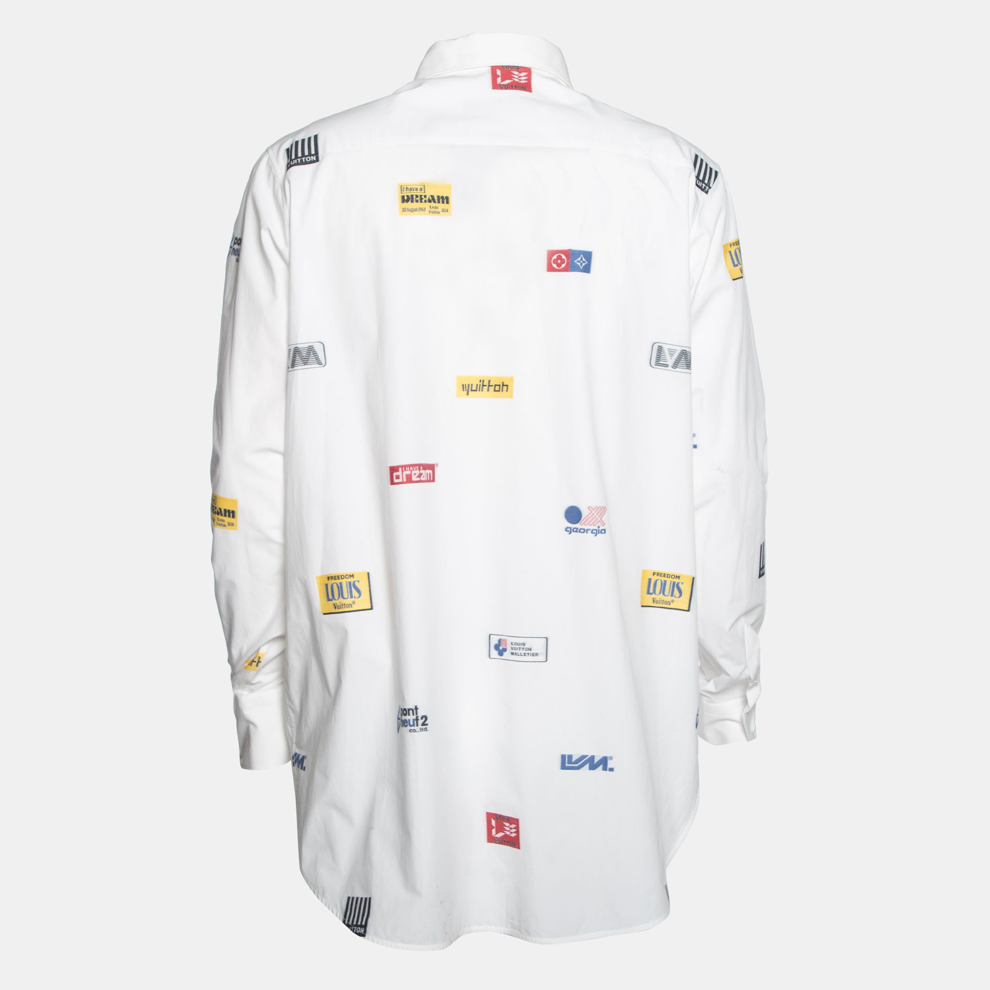 

Louis Vuitton White Cotton Printed Long Sleeve Shirt