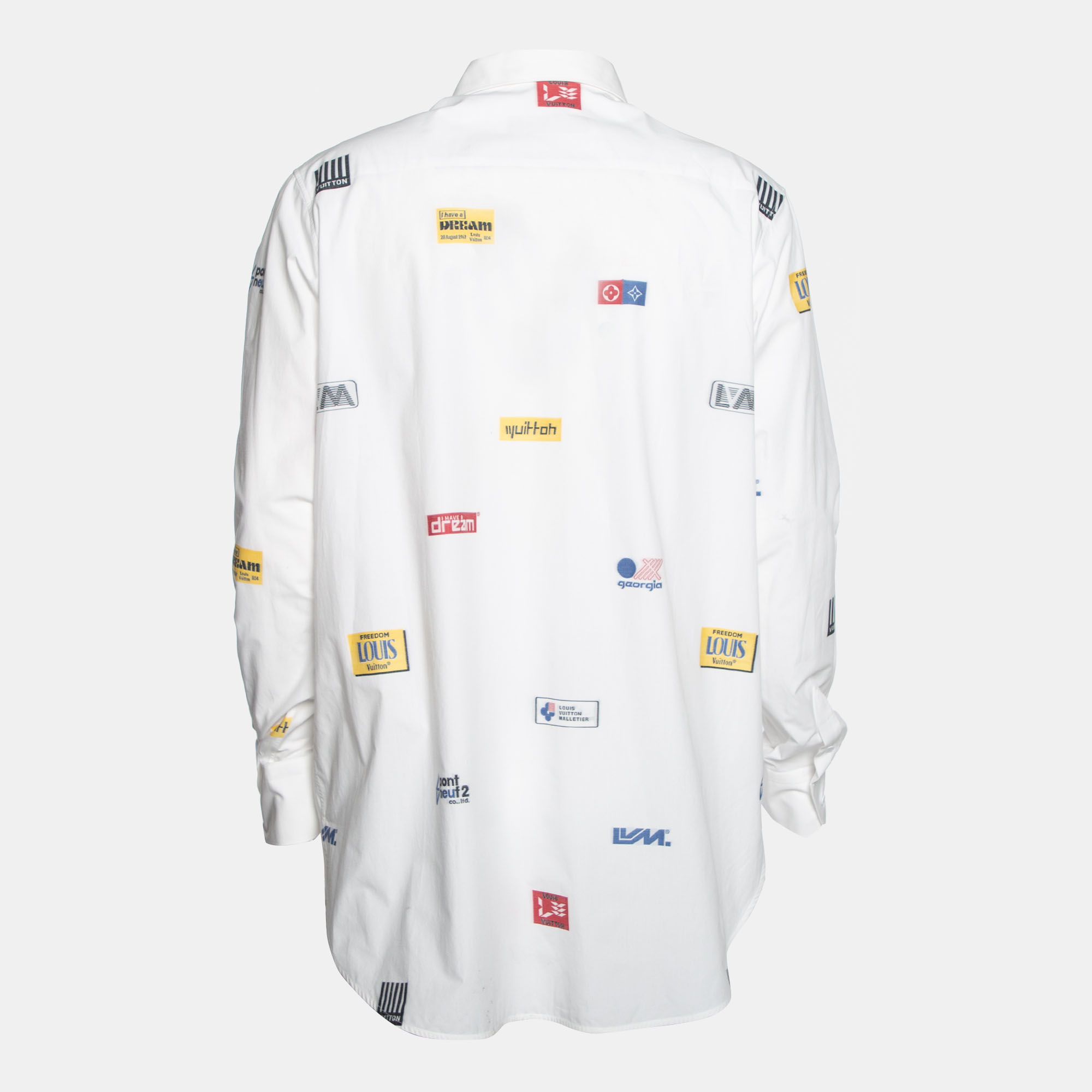 

Louis Vuitton White Cotton Printed Long Sleeve Shirt