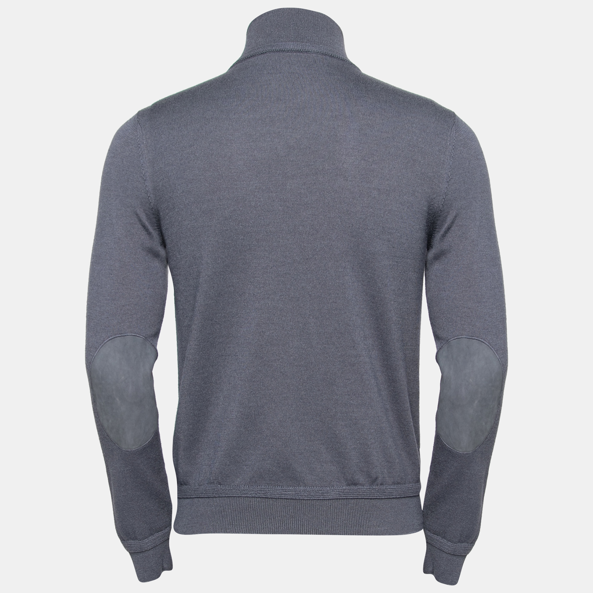 

Louis Vuitton Grey Knit Zip Closure Jacket