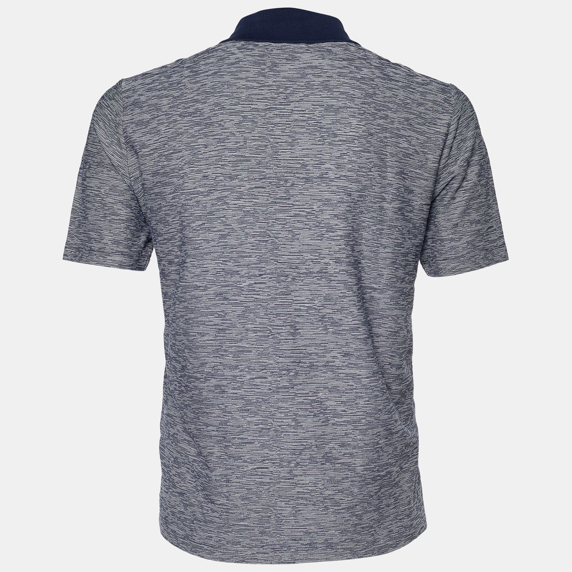 

Louis Vuitton Navy Blue Epi Pattern Cotton Polo T-Shirt