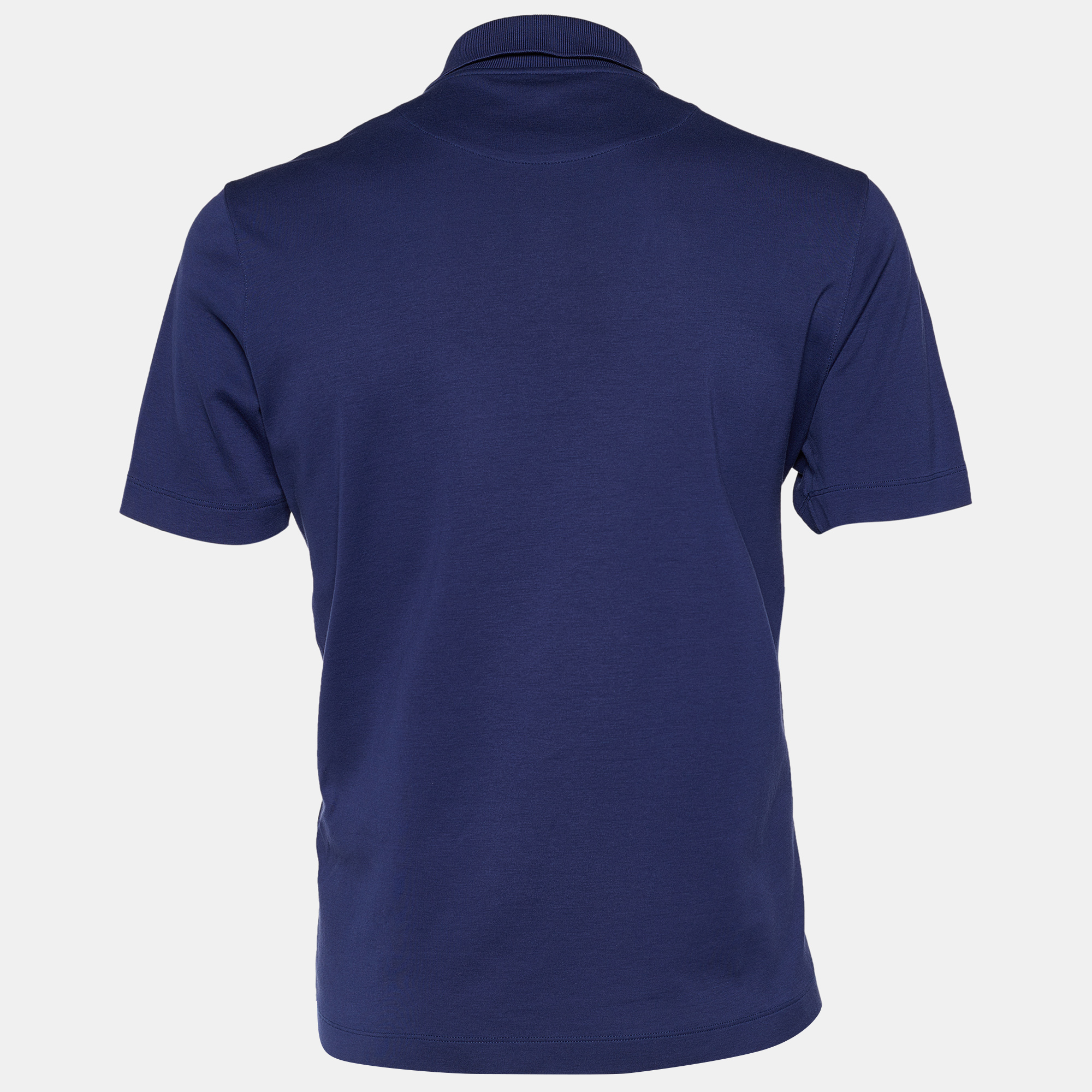 

Louis Vuitton Navy Blue Cotton Polo T-Shirt