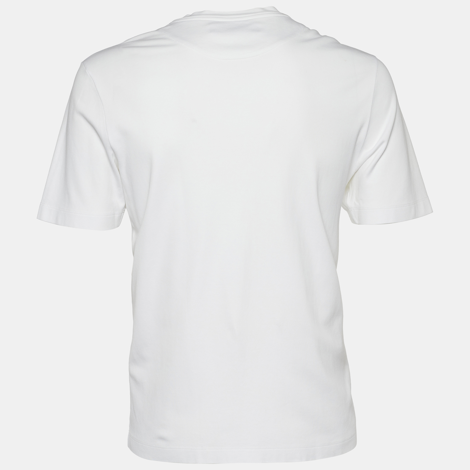 

Louis Vuitton White Cotton Damier Pocket Detail Crewneck T-Shirt
