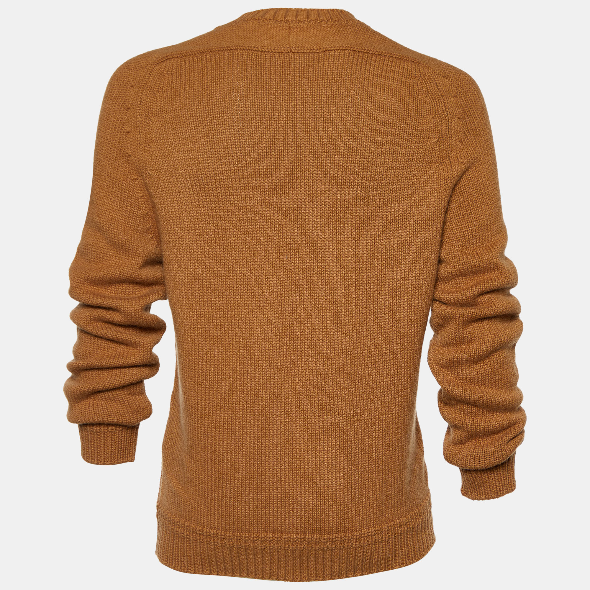 

Louis Vuitton Brown Cashmere Vicuna Knit Peace & Love Sweatshirt