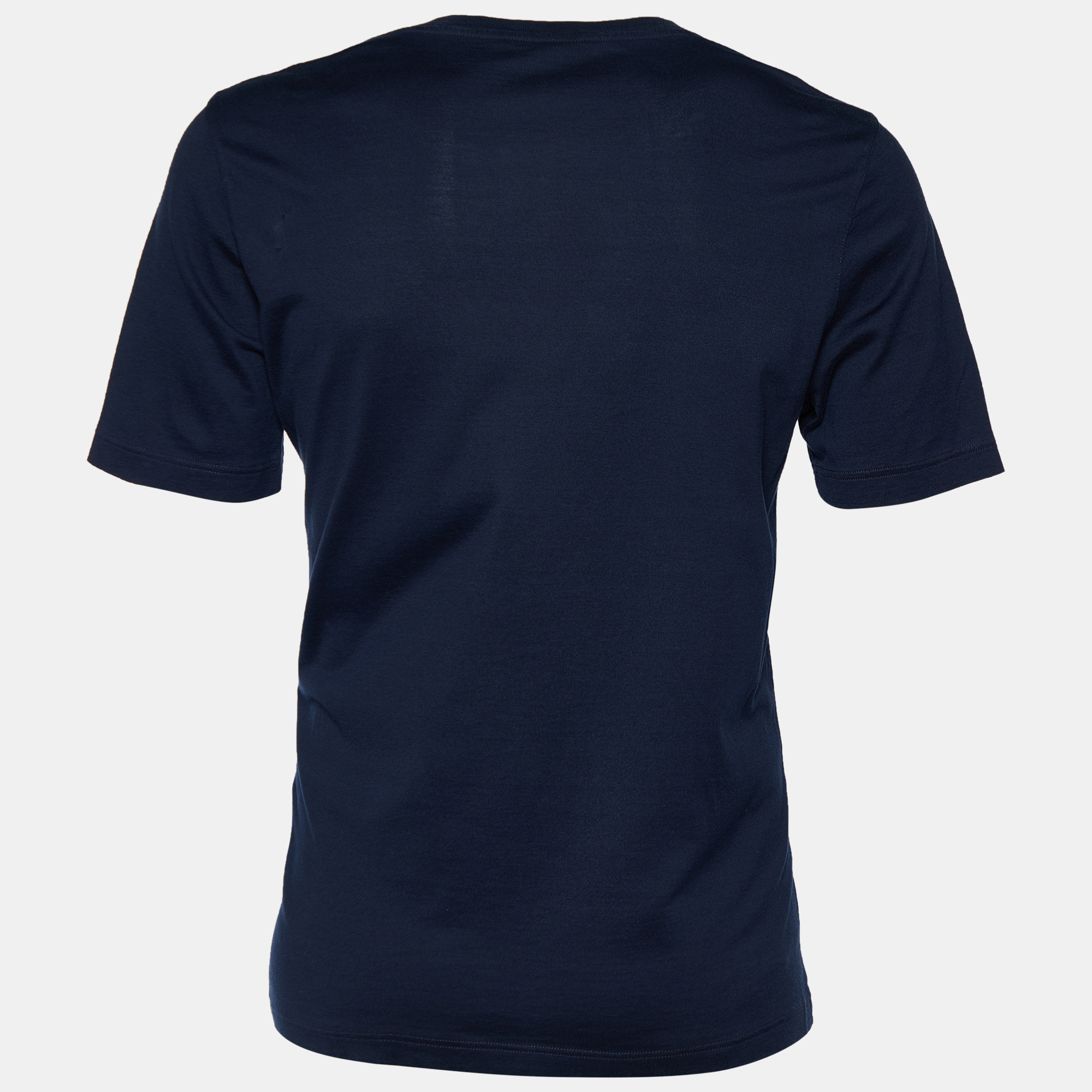 

Louis Vuitton Navy Blue Jersey V Neck T-Shirt