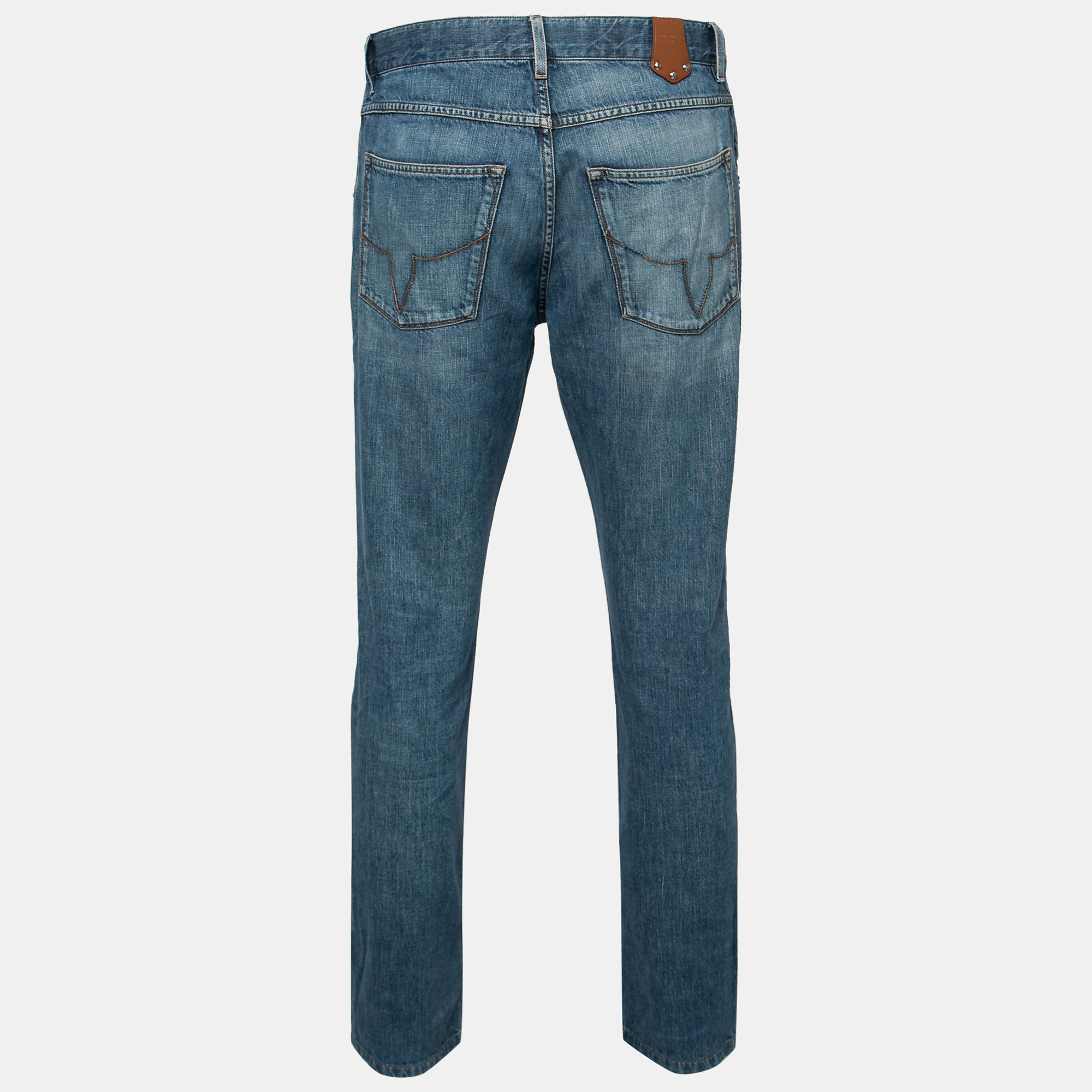 

Louis Vuitton Blue Denim Straight-Fit Jeans