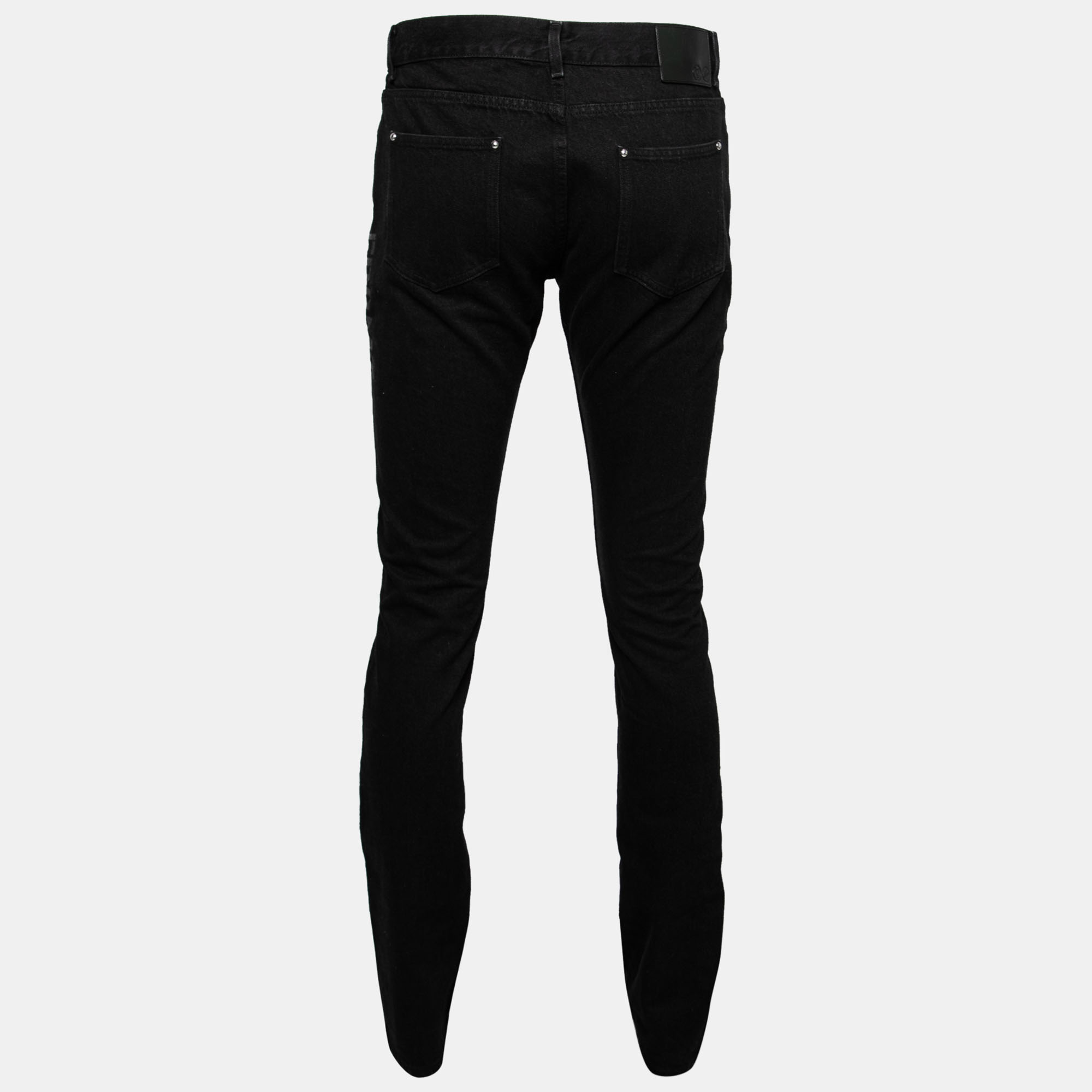 

Louis Vuitton Fragment Design Black Denim Jeans  Waist 33