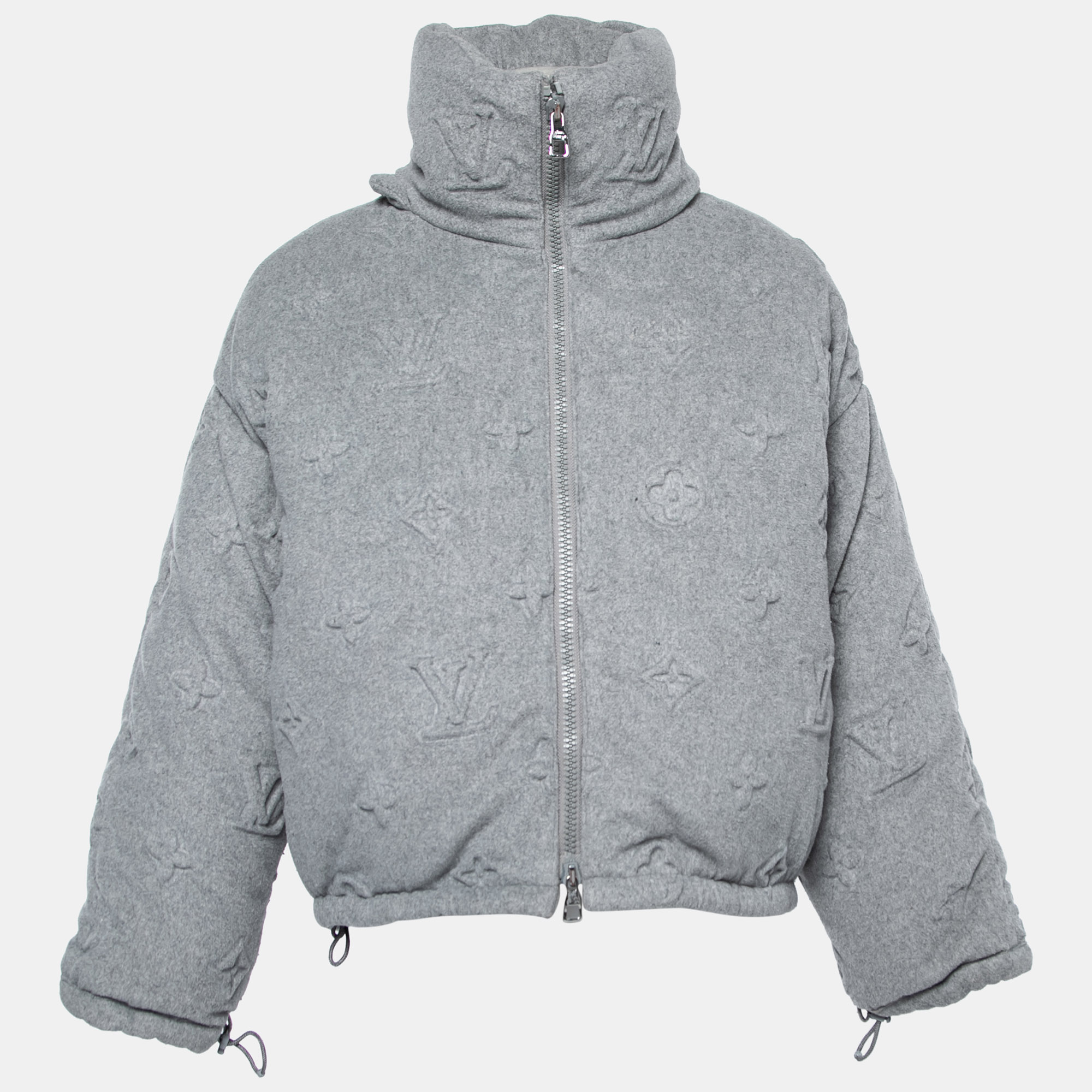 

Louis Vuitton Grey Cashmere Monogram Boyhood Puffer Jacket