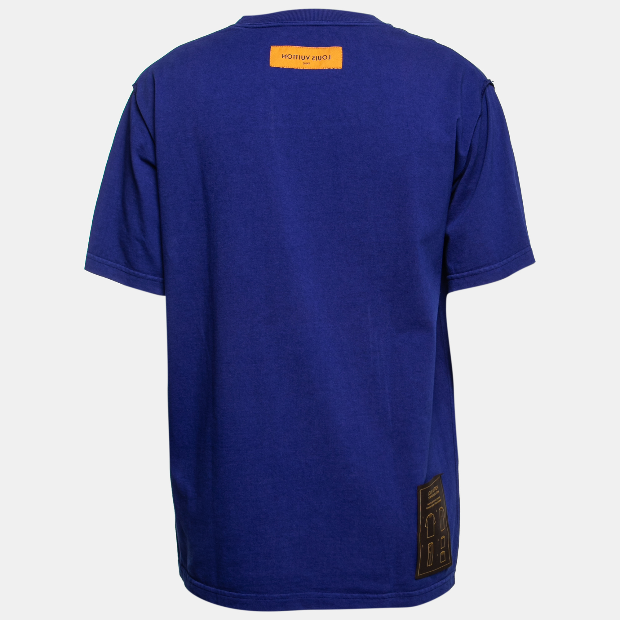 

Louis Vuitton Blue Cotton Crewneck Short Sleeve T-Shirt