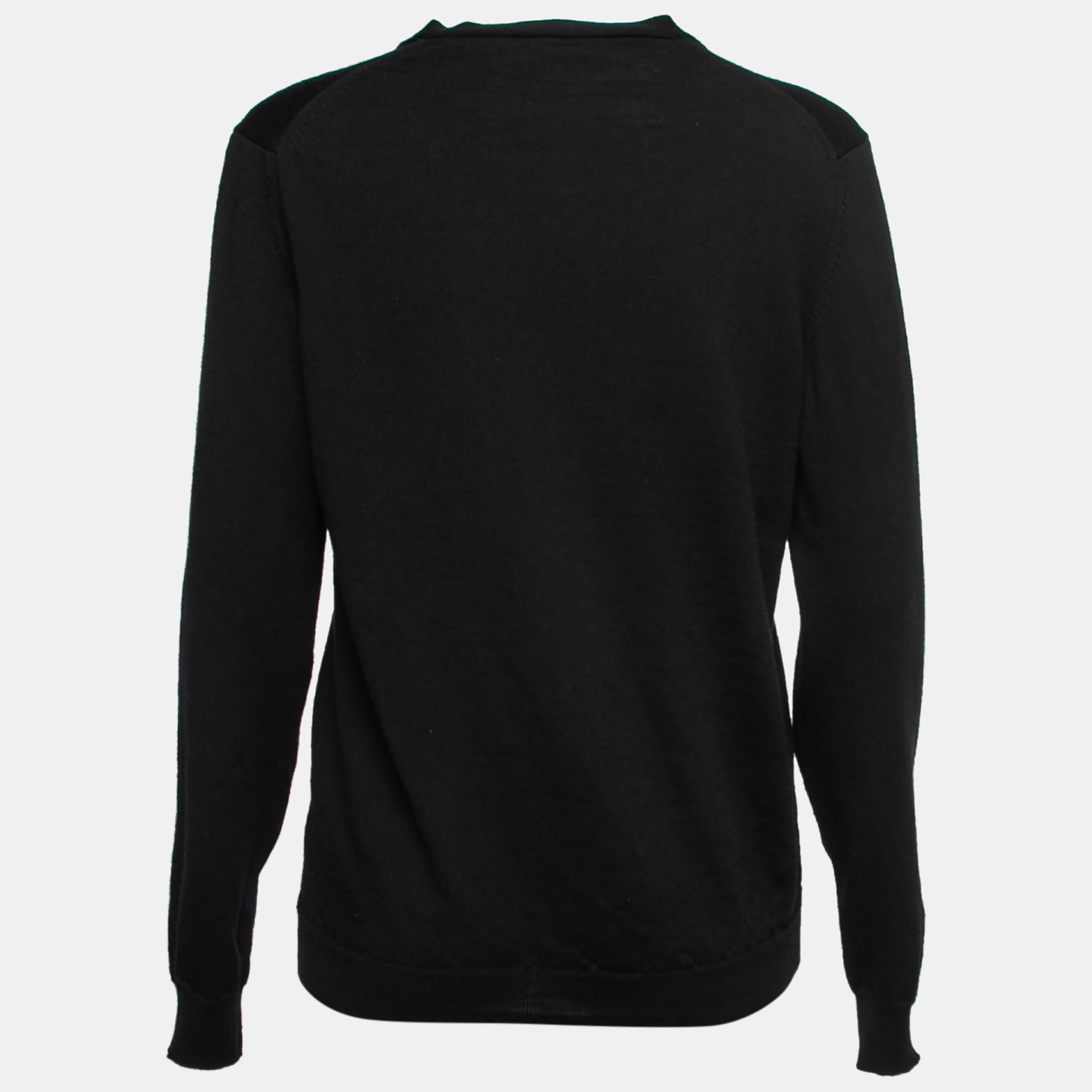 

Louis Vuitton Black Silk & Cashmere Knit Button Front Cardigan