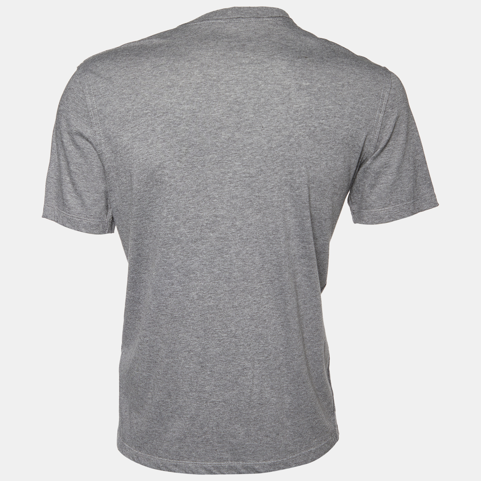 

Louis Vuitton Grey Chapman Zulu Statue Printed Cotton Knit T-Shirt