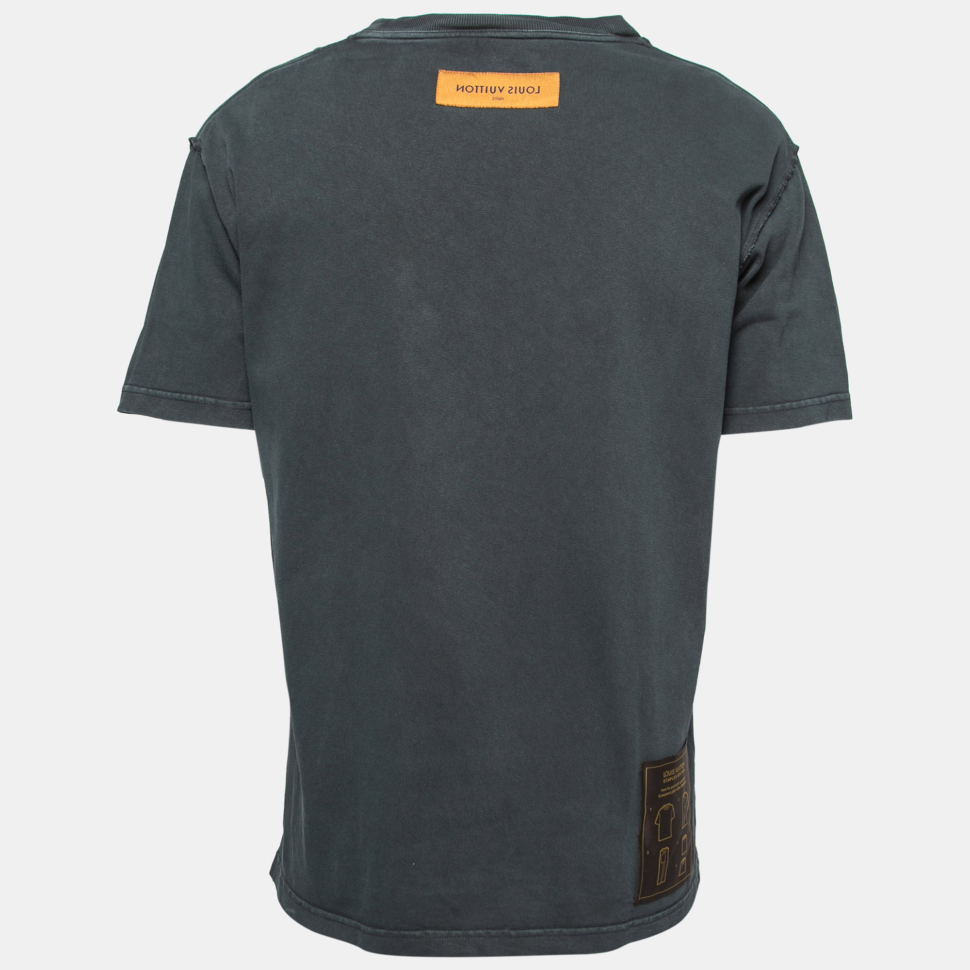

Louis Vuitton Anthracite Grey Inverted Seam Oversized T-Shirt