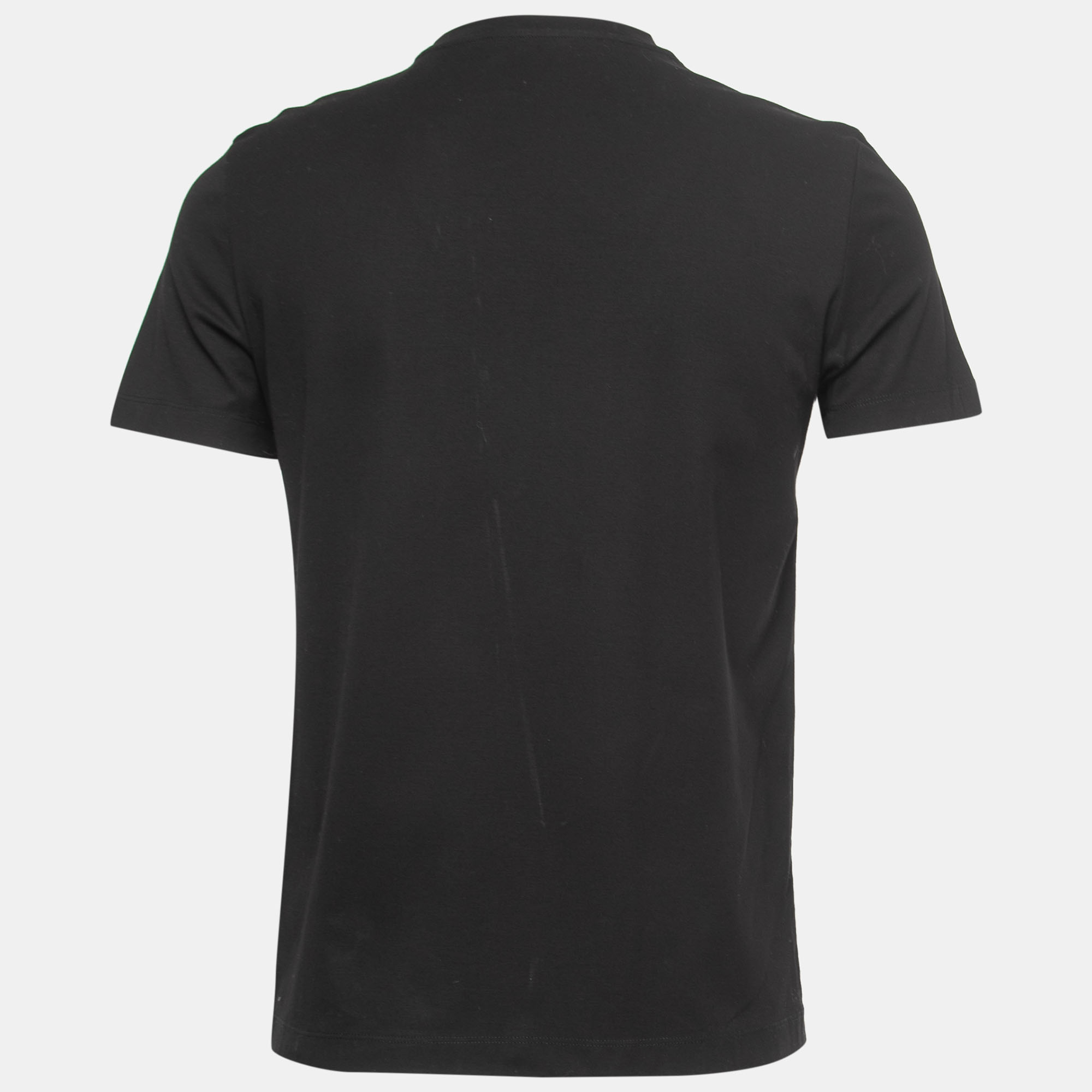 

Louis Vuitton Black Printed Cotton Half Sleeve T-Shirt