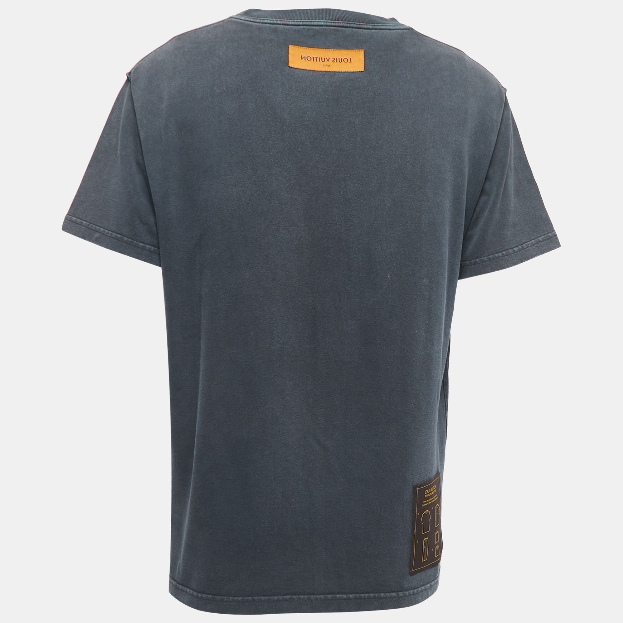 

Louis Vuitton Charcoal Grey Cotton Crew Neck T-Shirt