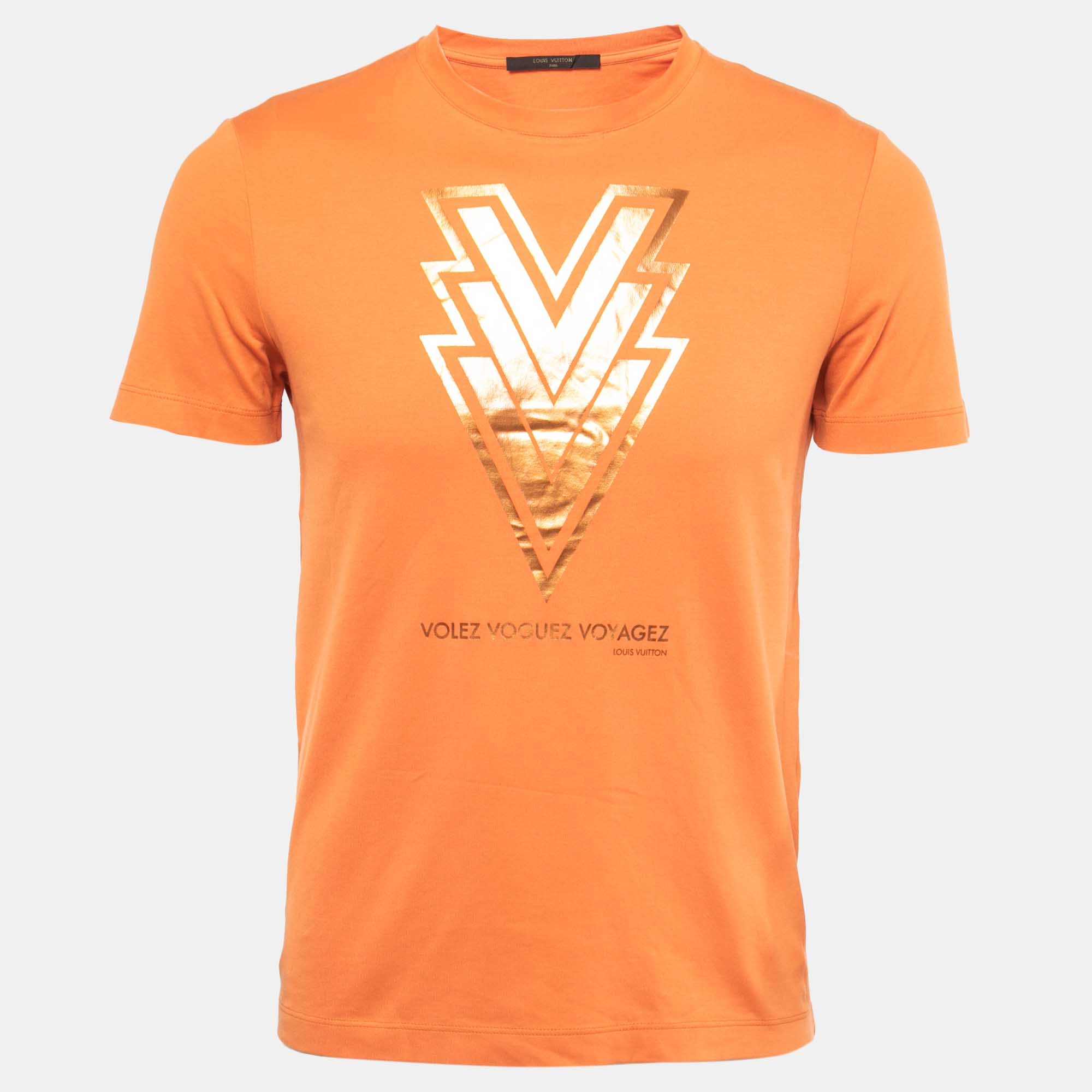 Pre-owned Louis Vuitton T-shirt In Orange