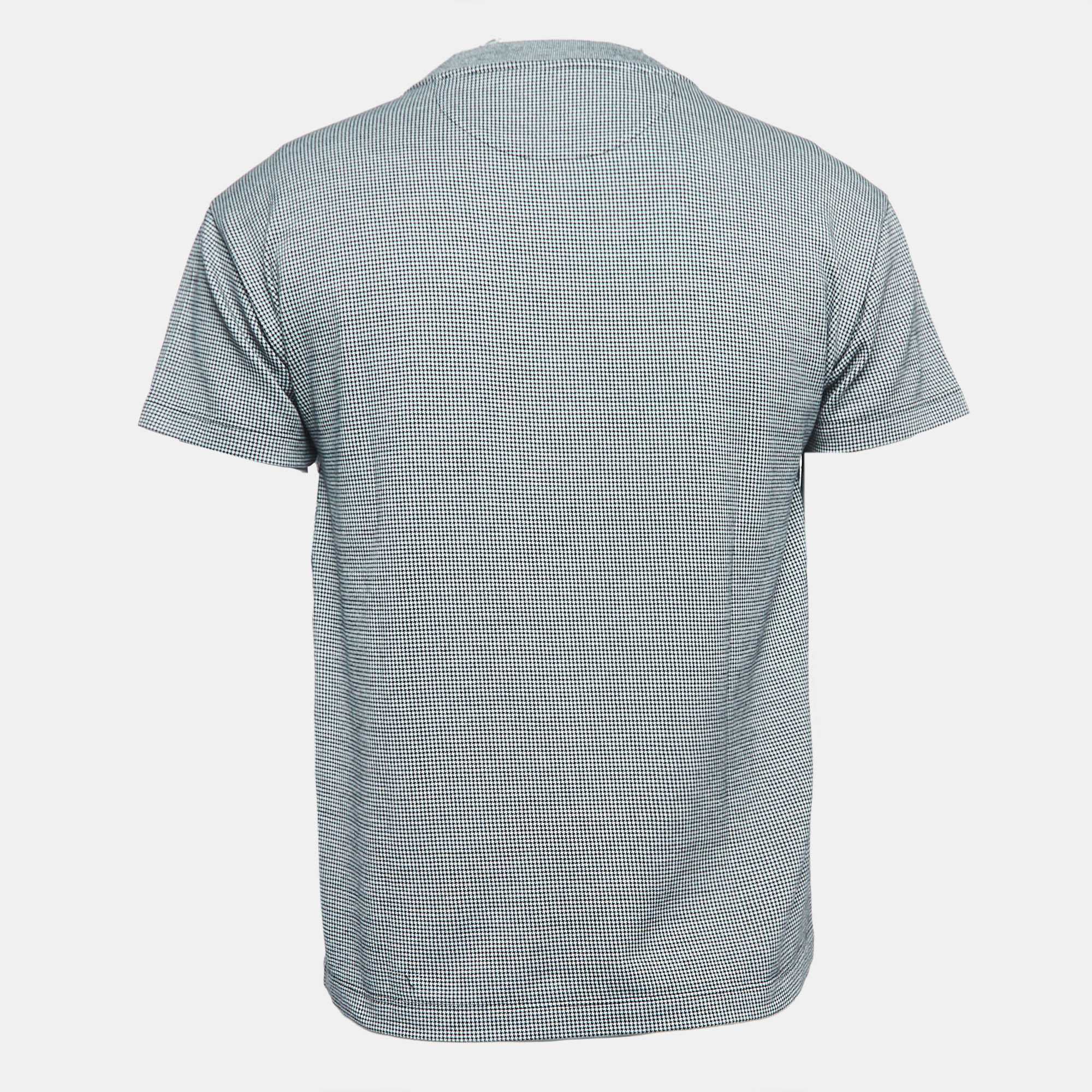 

Louis Vuitton Black Patterned Cotton Crew Neck Half Sleeve T-Shirt, Grey