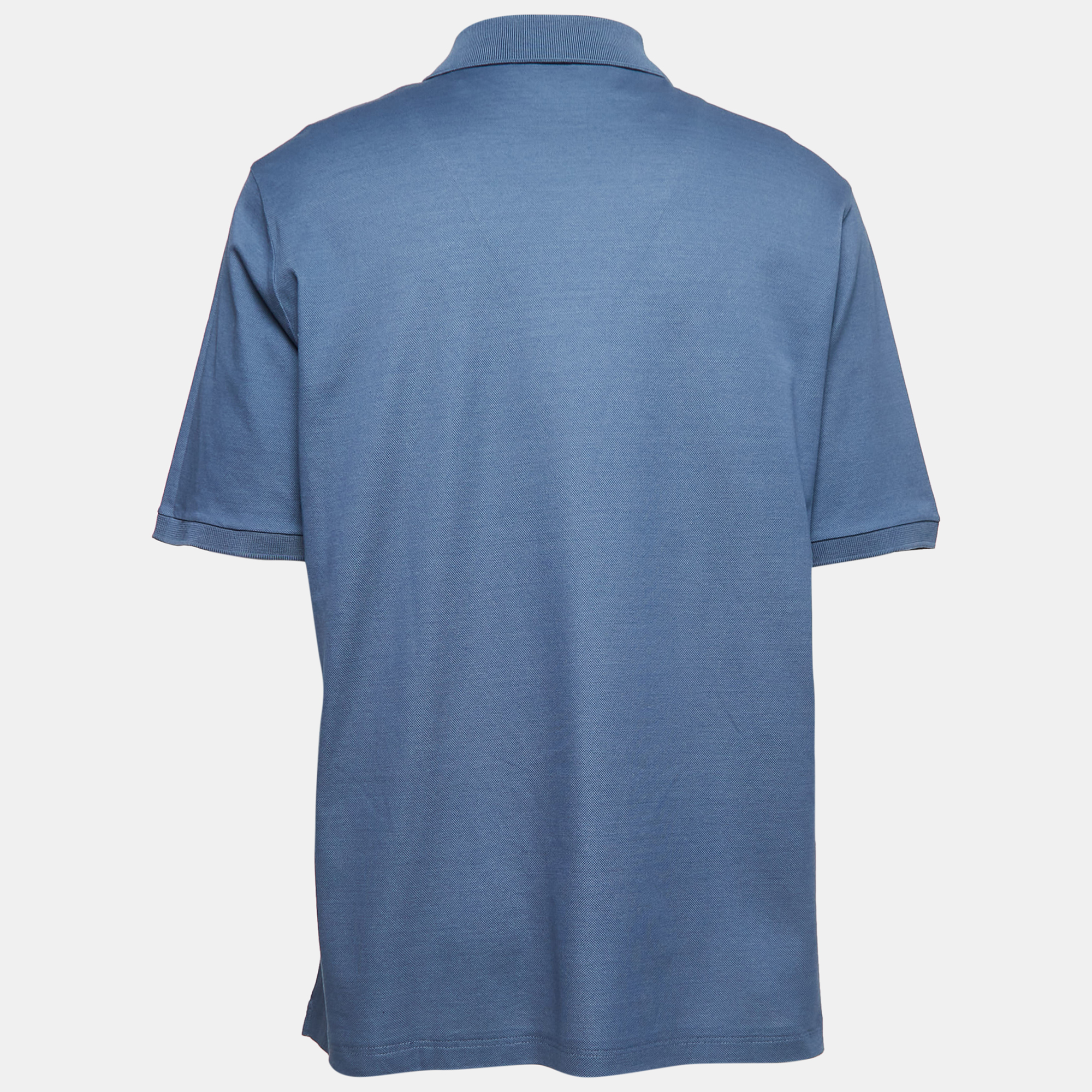 

Louis Vuitton Blue Cotton Pique Polo T-Shirt