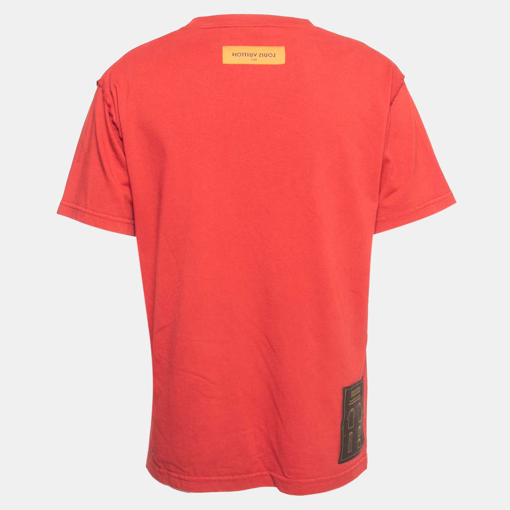 

Louis Vuitton Red Cotton Inside-Out T-Shirt