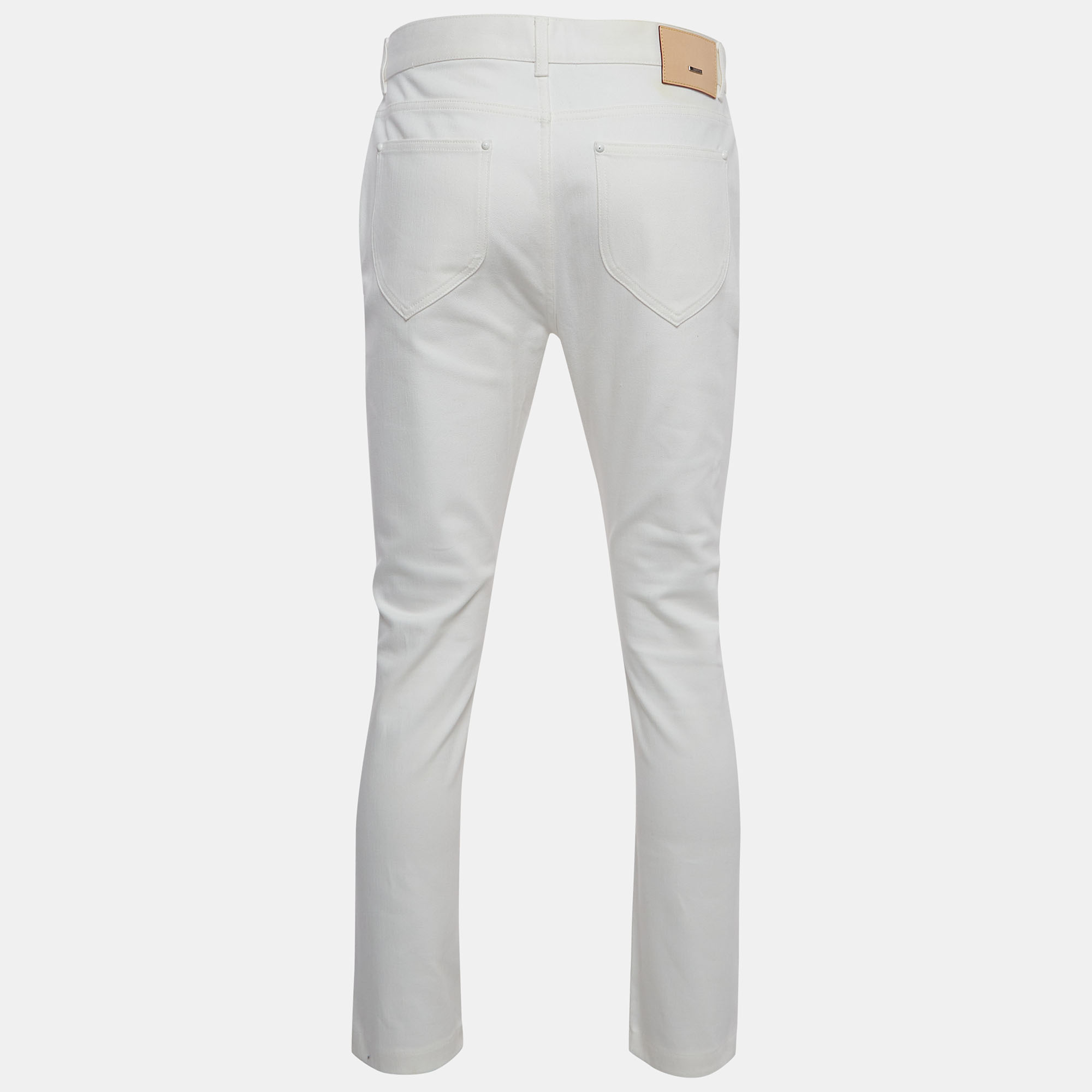 

Louis Vuitton White Denim Regular Fit Jeans /Waist 35.5
