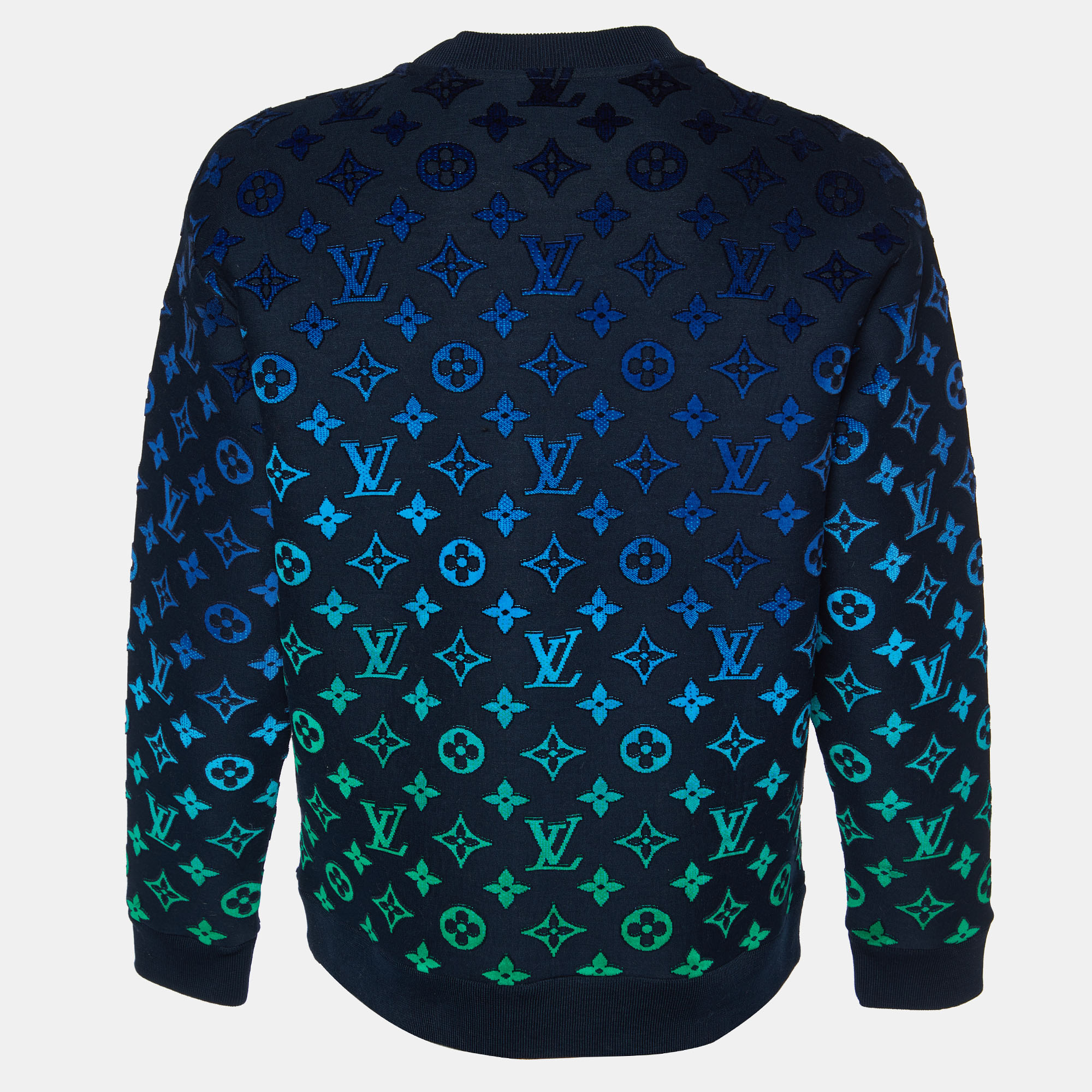 

Louis Vuitton Black Gradient Monogram Fil Coupe Cotton Sweatshirt