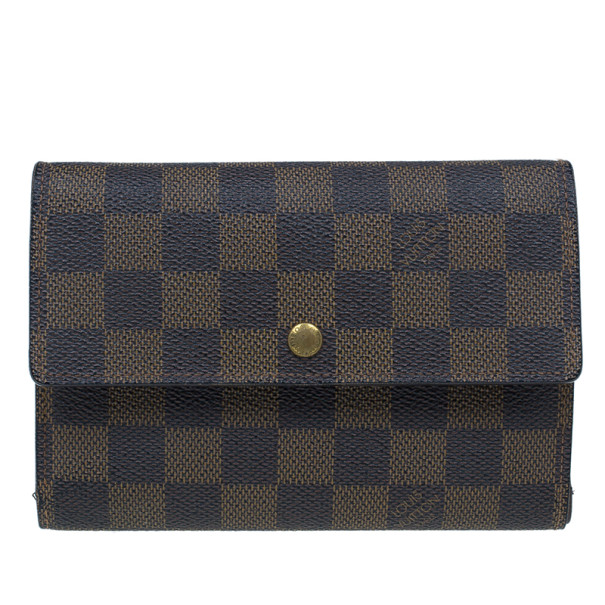 Pre Owned Louis Vuitton Damier Canvas Alexandra Wallet