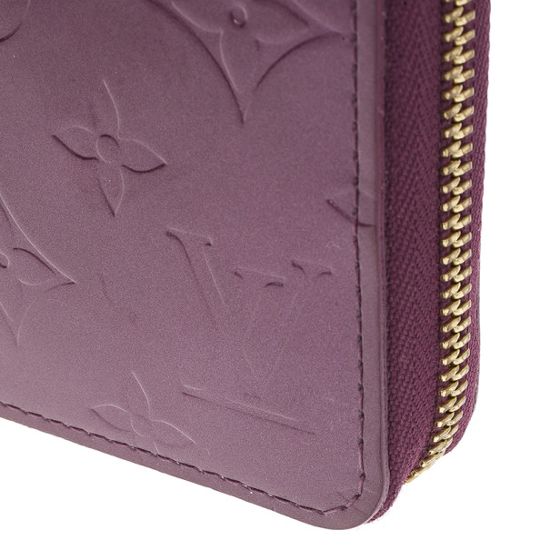 lv purple wallet