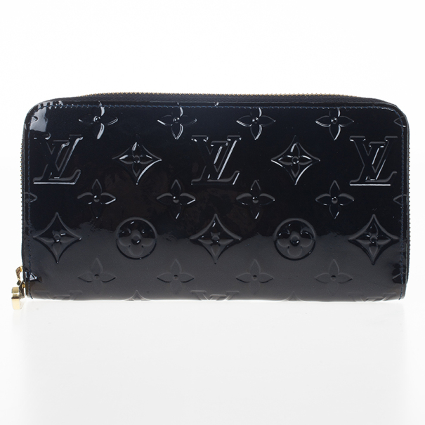 Pre Owned Louis Vuitton Vernis Monogram Zippy Wallet