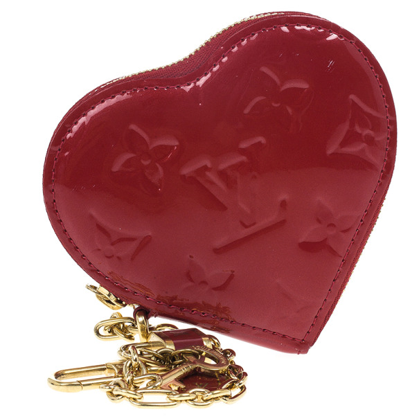 Louis Vuitton Pomme D'Amour Alligator Heart Coin Purse - Yoogi's Closet