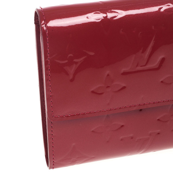 Louis Vuitton] Louis Vuitton Portofoille Sarah M93524 Long wallet Monogram  Verni Amarant Wine Red TH0099 Engraved Ladies Ladies Wallet – KYOTO  NISHIKINO