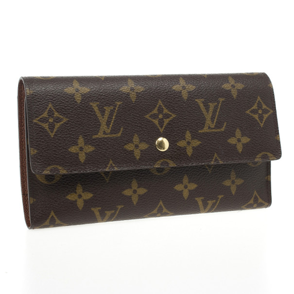 Louis Vuitton Monogram Long Sarah Wallet Porte Tresor 868586 For