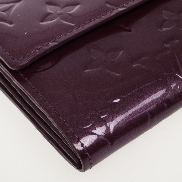 Louis Vuitton 2012 Monogram Vernis Sarah Wallet - Purple Wallets