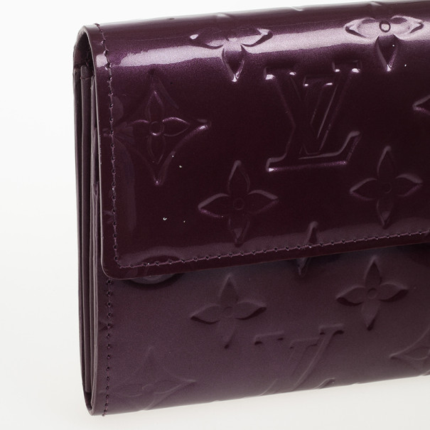 LOUIS VUITTON Portefeuille Sarah Louis Vuitton M90126 long wallet sweet  monogram pink purple enamel rose andian