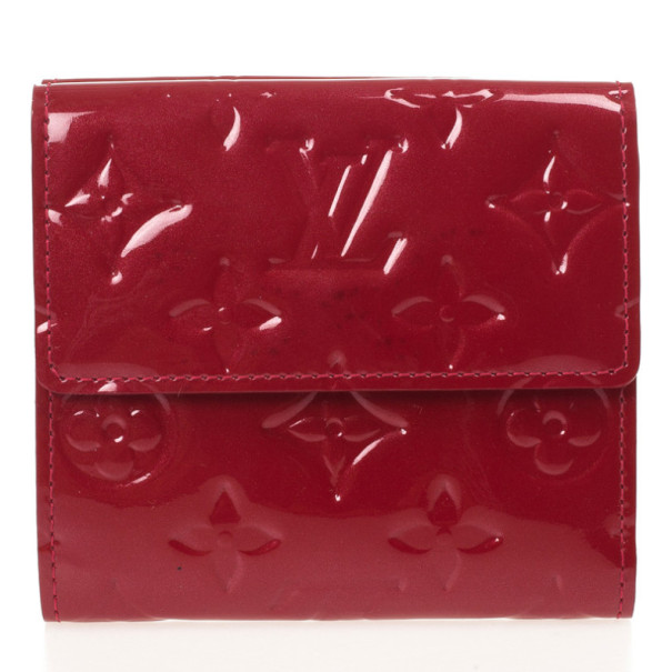 Louis Vuitton Red Vernis Monogram Zippy Continental Wallet – I