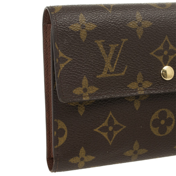 Alexandra cloth wallet Louis Vuitton Brown in Cloth - 10845616