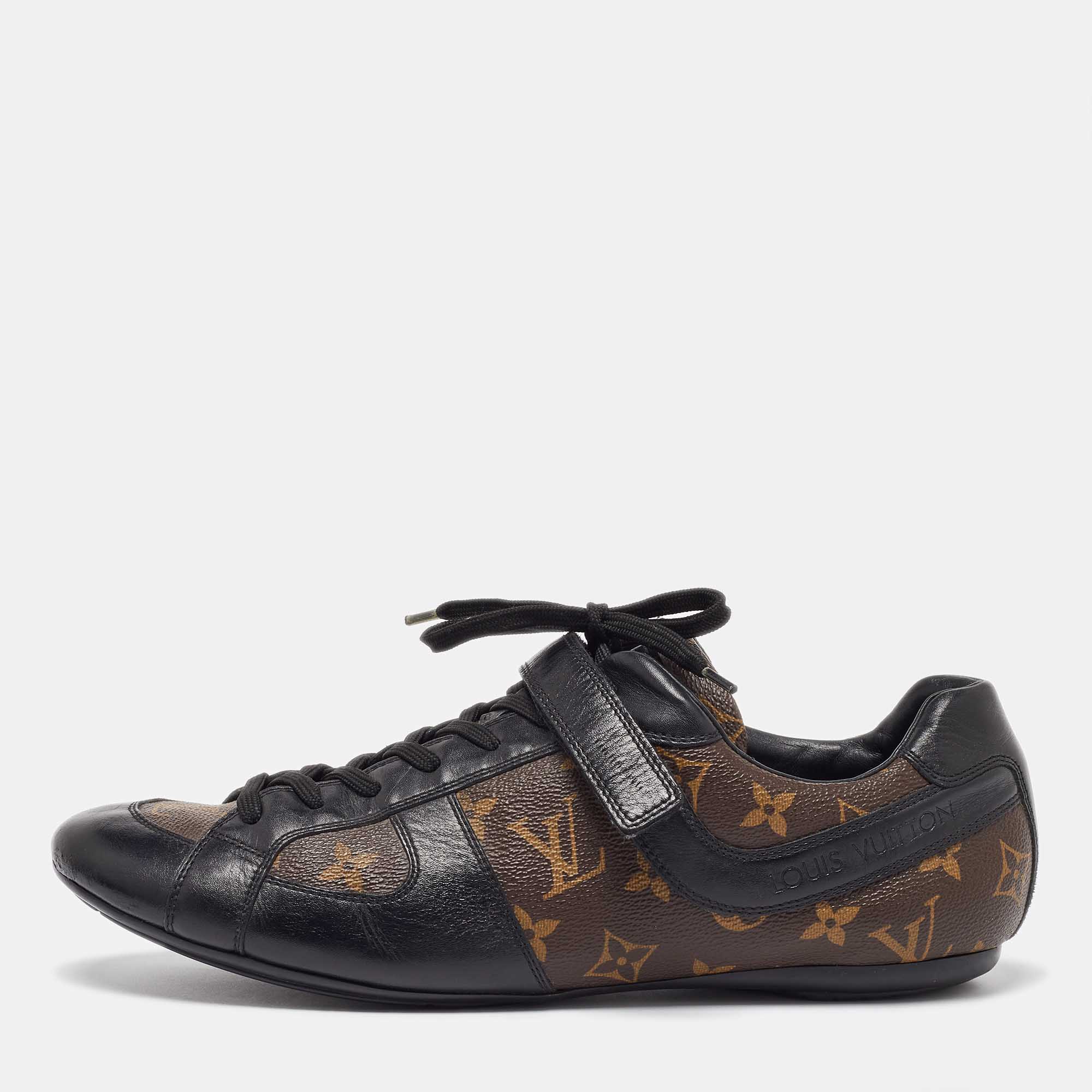 

Louis Vuitton Monogram Canvas Globe Trotter Low Top Sneakers 42.5, Brown