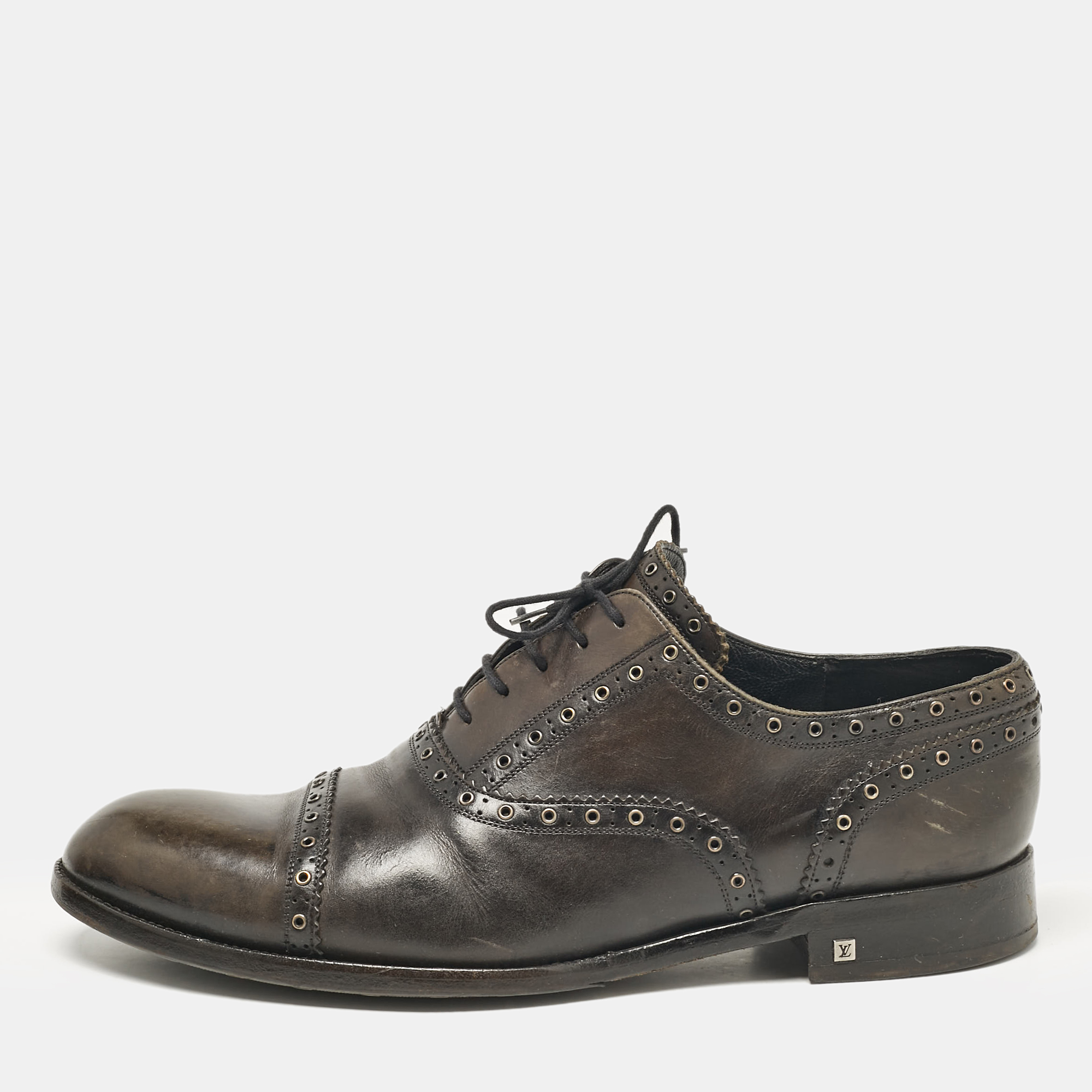 

Louis Vuitton Dark Grey Leather Brogues Oxford Size 44