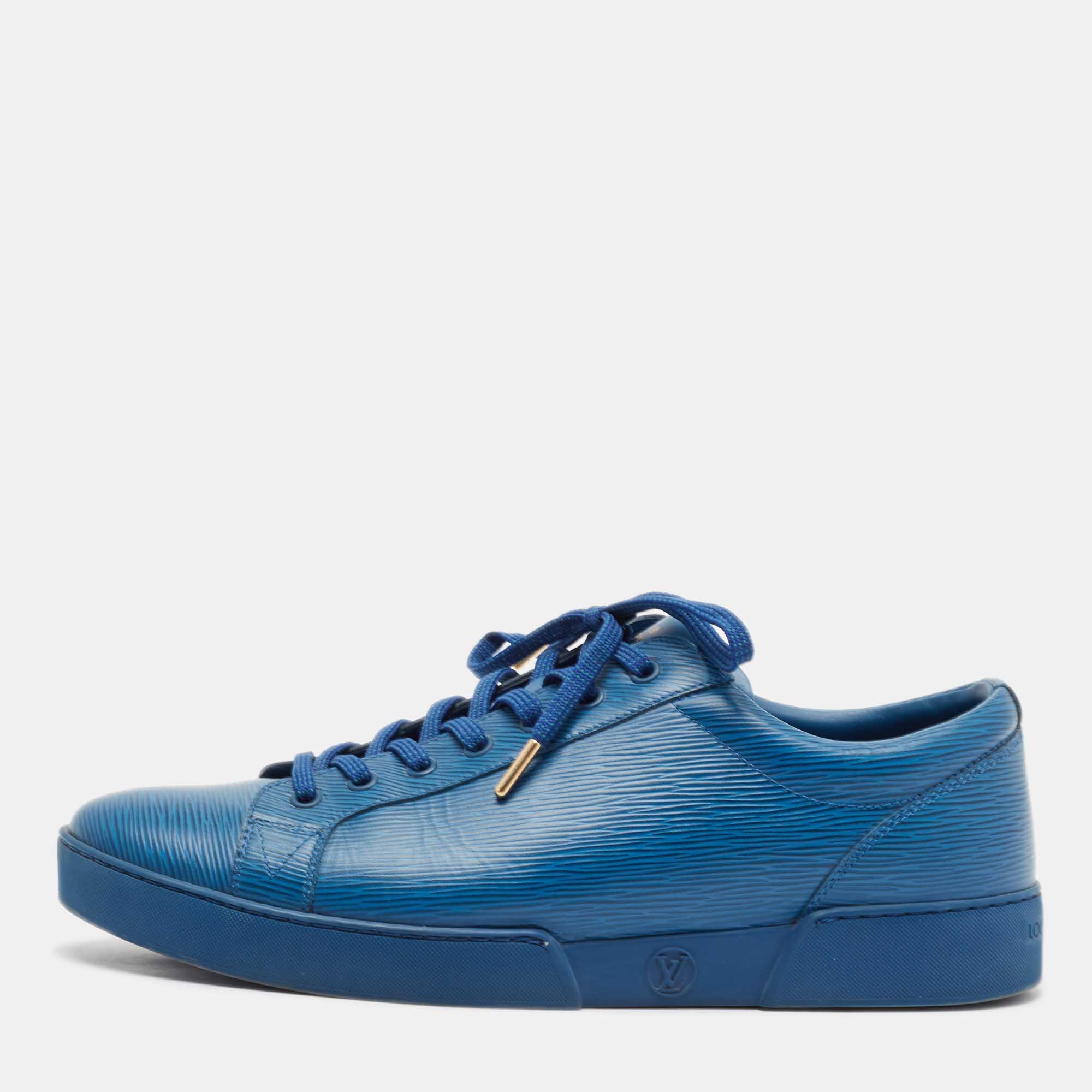 

Louis Vuitton Blue Epi Leather Concorde Low Top Sneakers Size 43