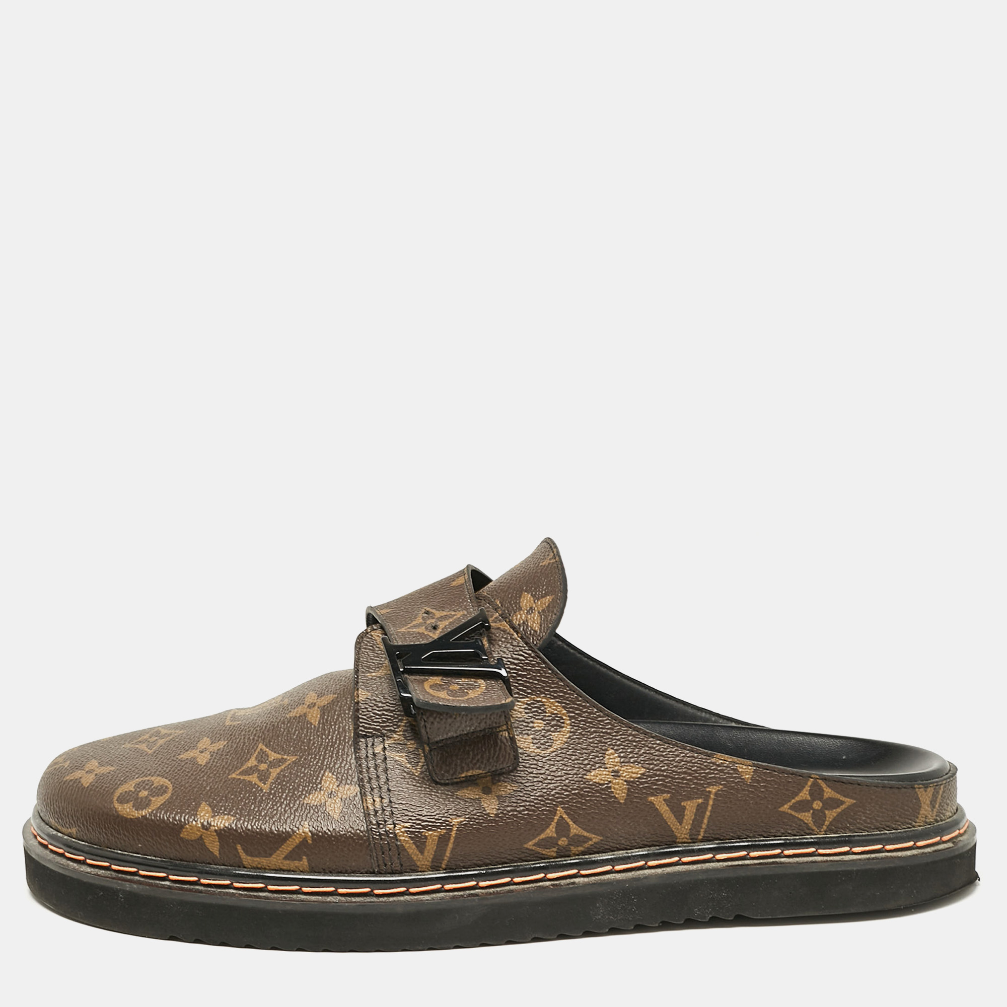 

Louis Vuitton Monogram Canvas Easy Mules Size 44, Brown