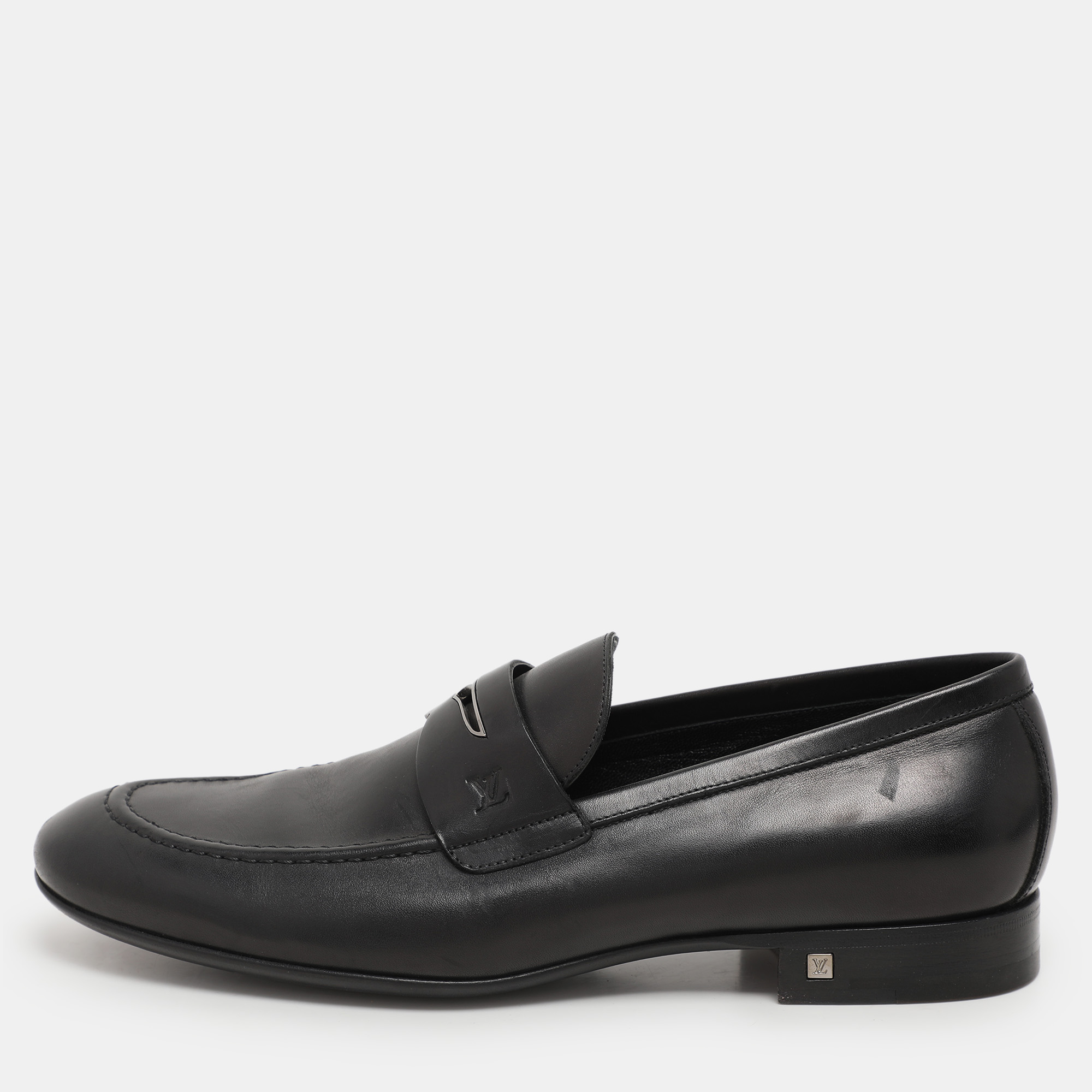 

Louis Vuitton Black Leather Griffith Loafers Size 40